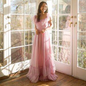 Vintage Lavender Maxi Dress